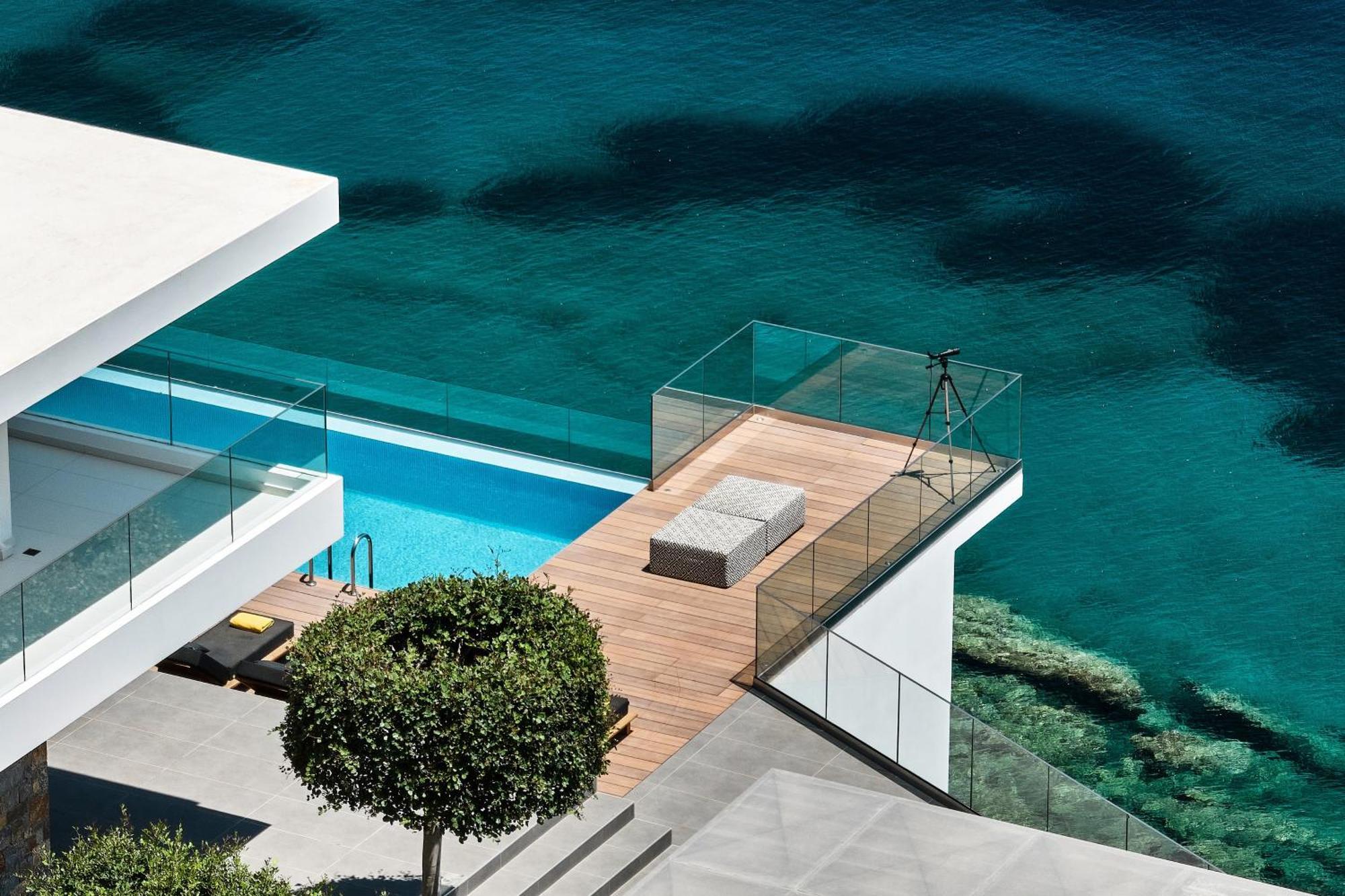 Beachfront Villa In Crete - Epavli Luxury Villa Agia Pelagia Exteriér fotografie