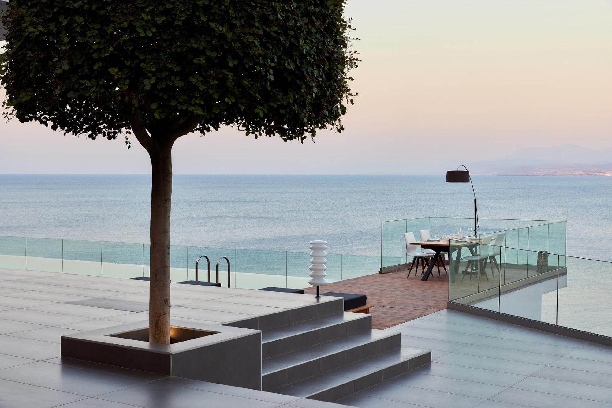 Beachfront Villa In Crete - Epavli Luxury Villa Agia Pelagia Exteriér fotografie