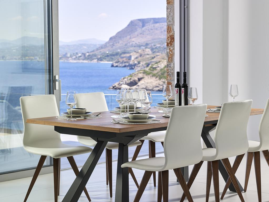 Beachfront Villa In Crete - Epavli Luxury Villa Agia Pelagia Exteriér fotografie