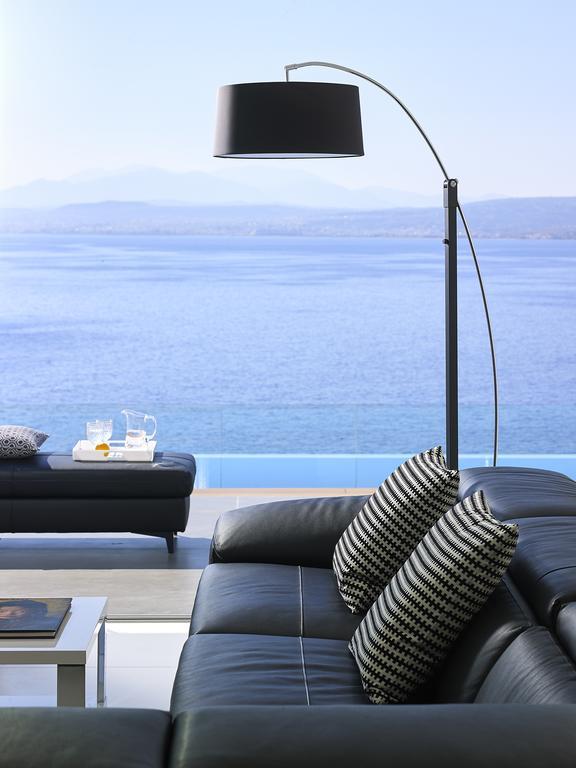 Beachfront Villa In Crete - Epavli Luxury Villa Agia Pelagia Exteriér fotografie