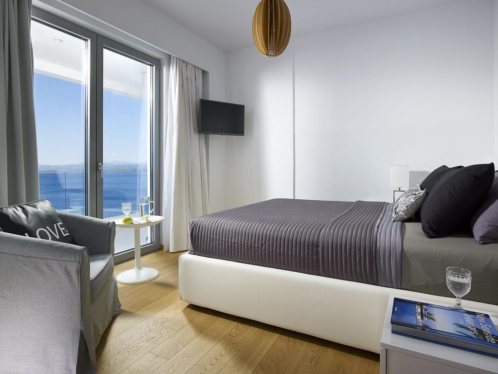 Beachfront Villa In Crete - Epavli Luxury Villa Agia Pelagia Exteriér fotografie
